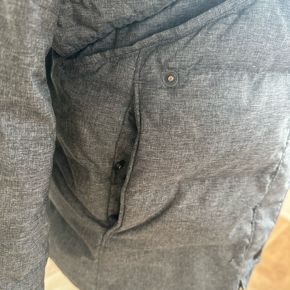 Lands’ End dark Charcoal Gray women’s puffer winter coat down jacket size Small - Picture 8 of 16